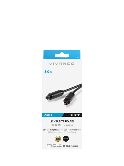 Vivanco Fibre Optic Cable, 3m - view 2, 