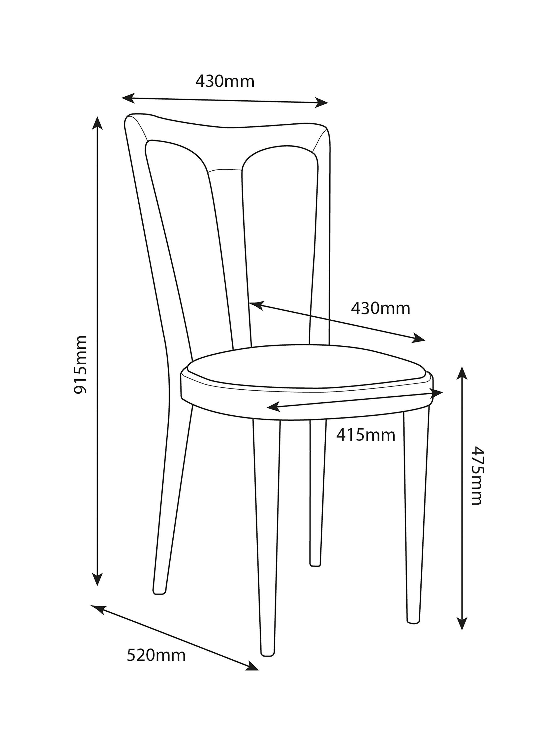 John Lewis Iris Dining Chair, Oak Leg, Everest Fern