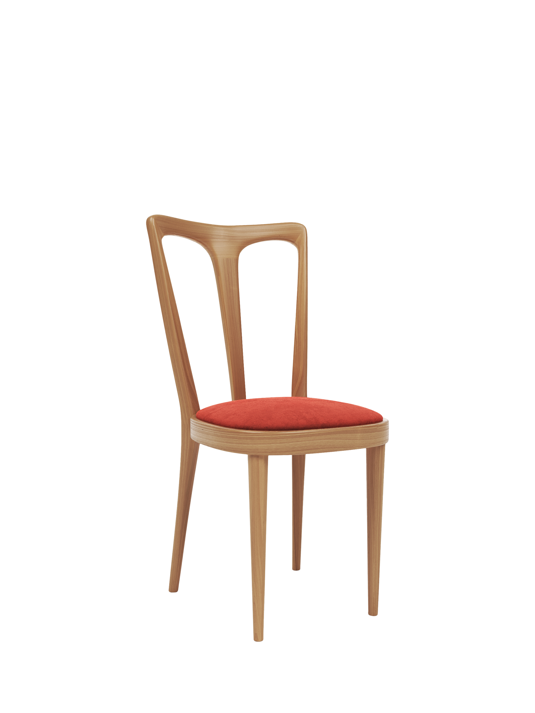 John Lewis Iris Dining Chair, Oak Leg, Ombra Sunset
