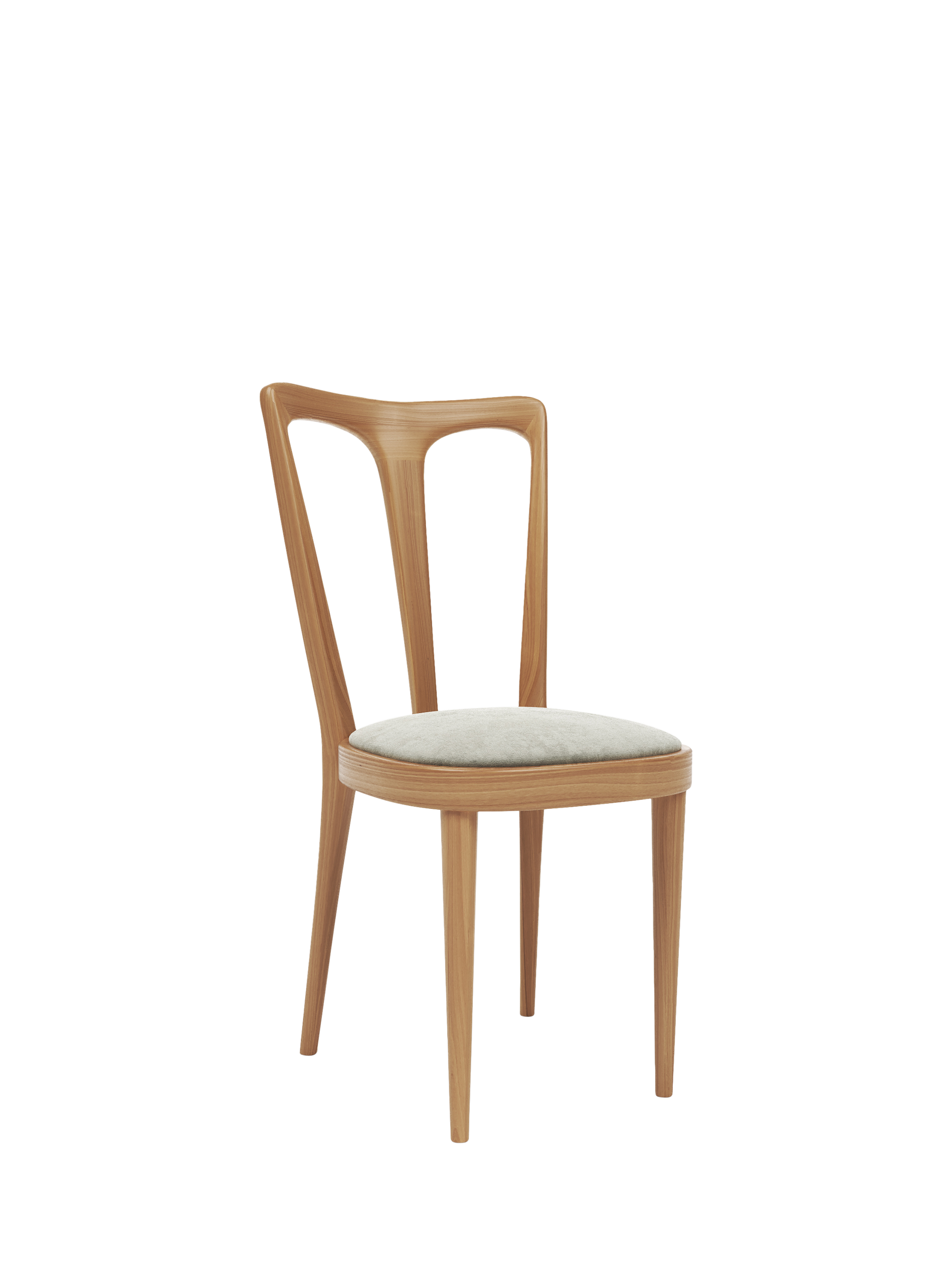 John Lewis Iris Dining Chair, Oak Leg, Ombra Mink