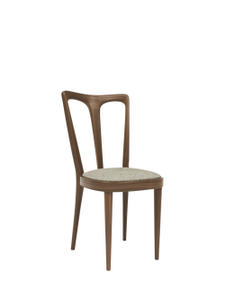 John Lewis Iris Dining Chair, Walnut Leg, Noble