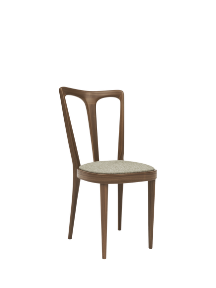 John Lewis Iris Dining Chair, Walnut Leg, Noble