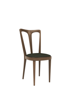 John Lewis Iris Dining Chair, Walnut Leg, Fern