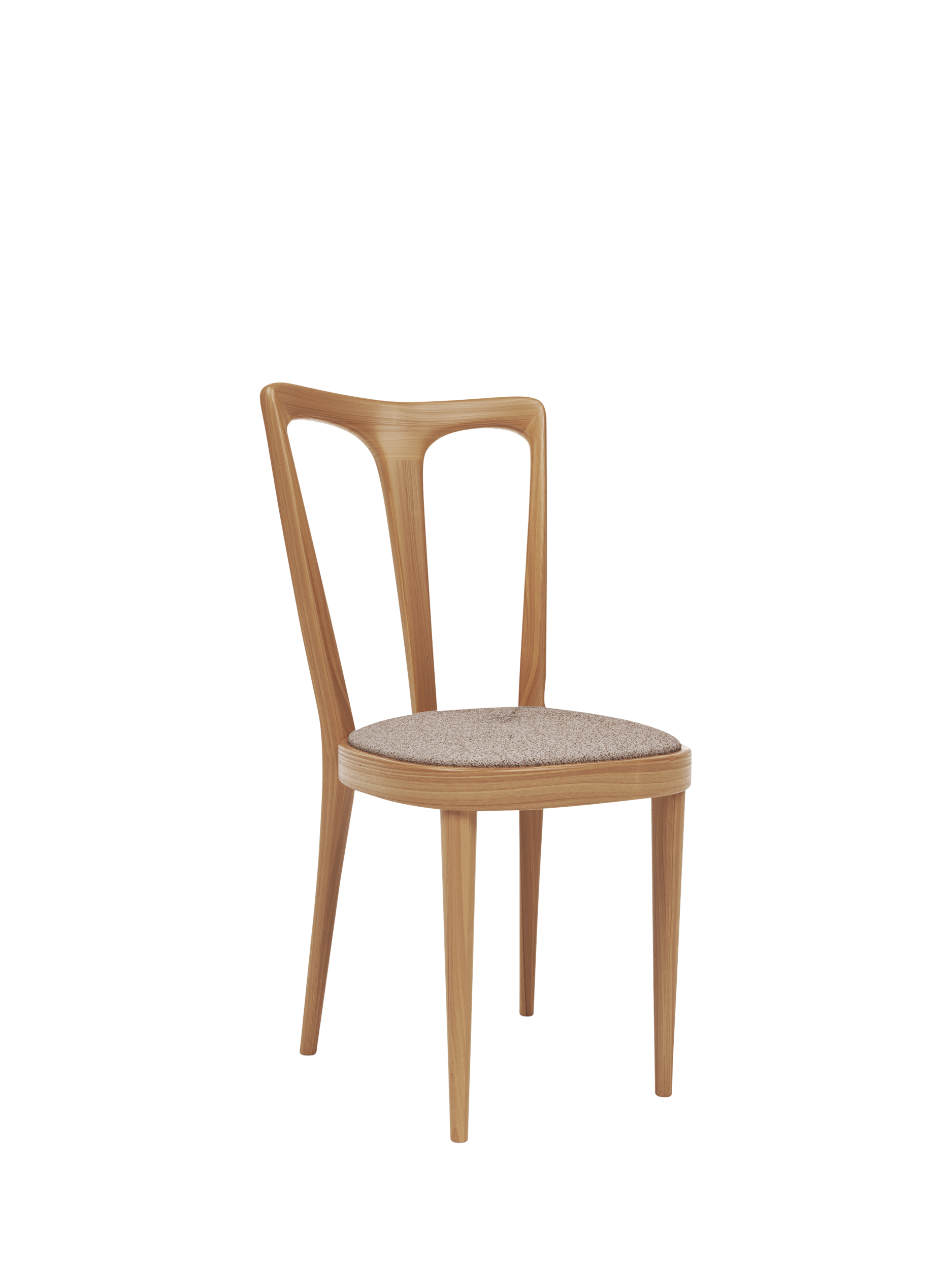 John Lewis Iris Dining Chair, Oak Leg, Everest Natural
