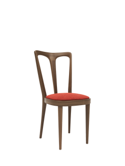 John Lewis Iris Dining Chair, Walnut Leg, Sunset