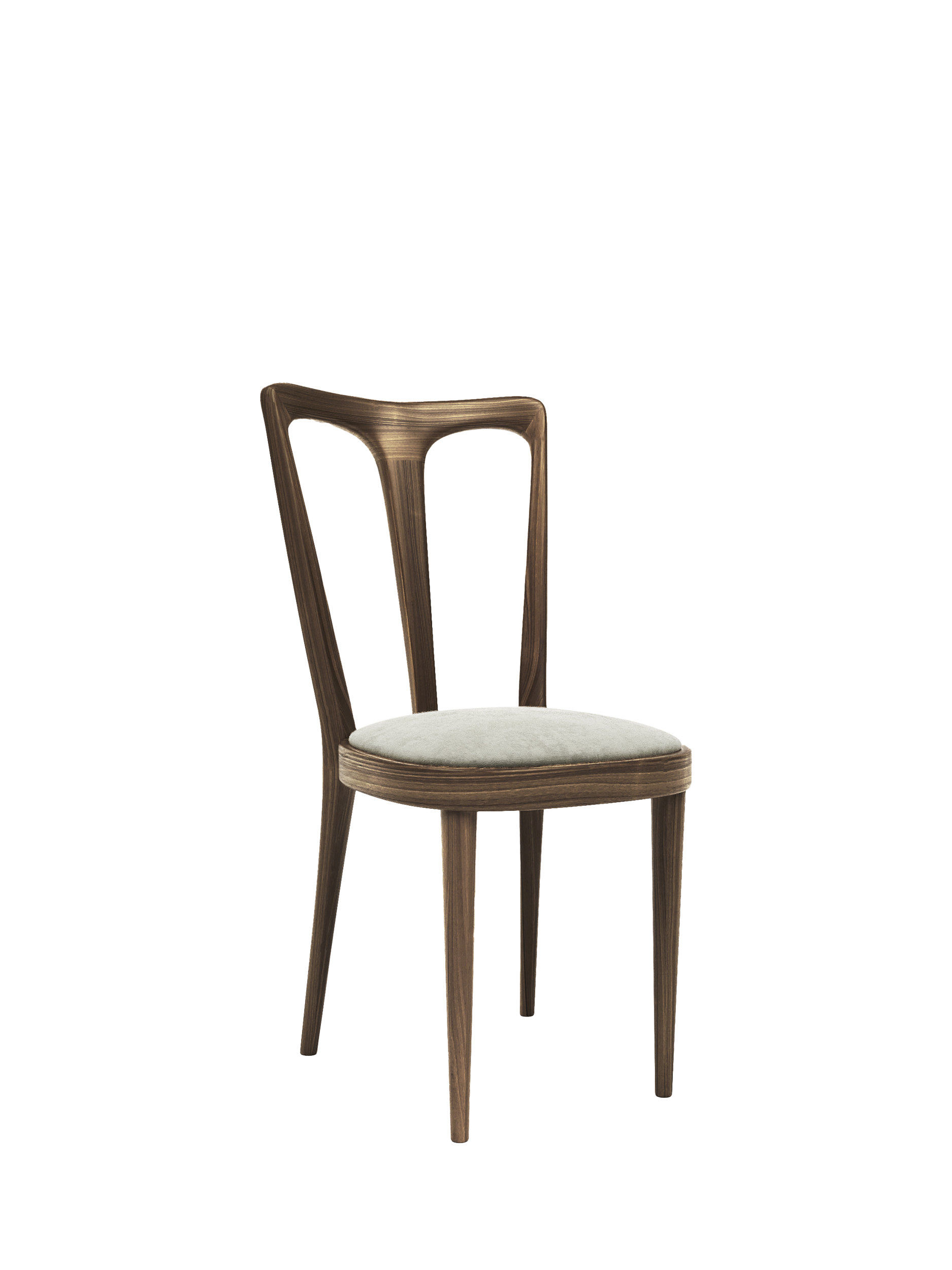 John Lewis Iris Dining Chair, Smoked Oak Leg, Ombra Mink