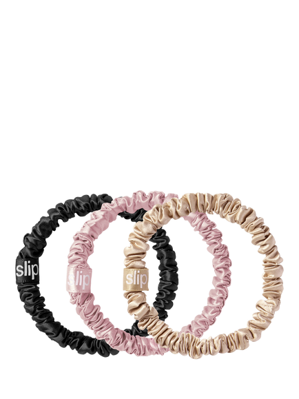 Slip® Pure Silk Skinny Scrunchies, Pack of 3, 