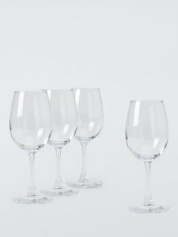 John Lewis Drink Wine Glass, Set of 4, 360ml, Clear, Clear