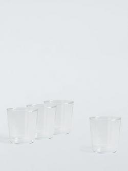 John Lewis Drink Glass Tumbler, Set of 4, 400ml, Clear, Clear