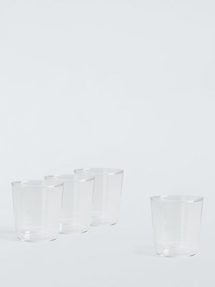 John Lewis Drink Glass Tumbler, Set of 4, 400ml, Clear, Clear