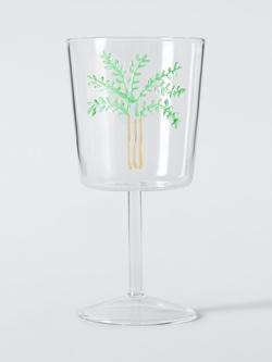 John Lewis Palm Tree Wine Glass, 260ml, Clear, Clear