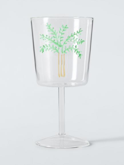 John Lewis Palm Tree Wine Glass, 260ml, Clear, Clear