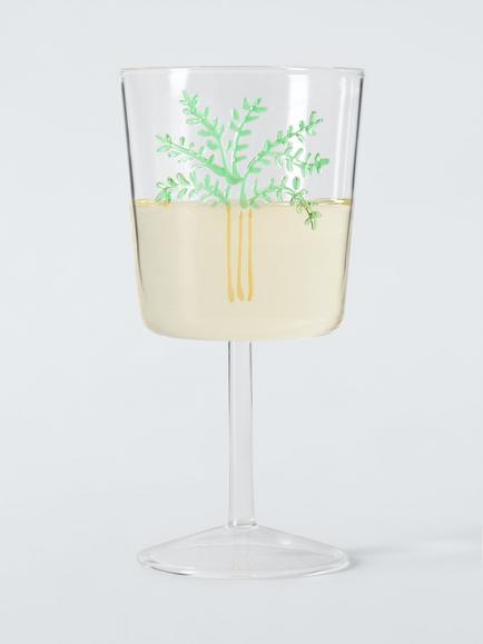 John Lewis Palm Tree Wine Glass, 260ml, Clear - view 2, Clear