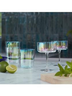 LSA International Iridescence Glass Tumbler, Set of 2, 390ml, Iridescent - view 2, Iridescent