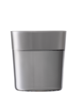LSA International Lunar Glass Tumbler, Set of 2, 390ml, Grey, Irridescent