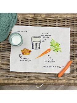 Solesmith Personalised Santa Treats Placemat, Multi - view 2, Multi