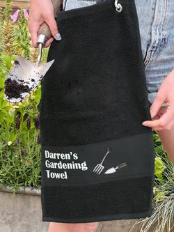 Solesmith Gardening Personalised Hand Towel, Multi - view 2, Multi