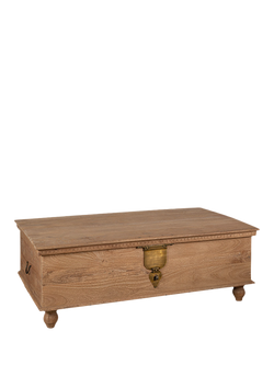 Nkuku Vidur Mango Wood Chest, Natural, Natural Natural