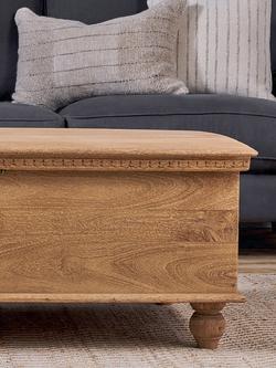 Nkuku Vidur Mango Wood Chest, Natural - view 2, Natural Natural