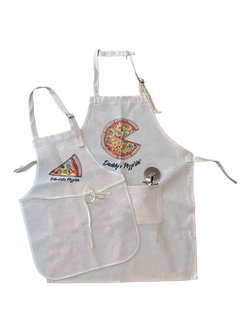 Solesmith Daddy & Me Personalised Pizza Apron, Multi, Multi