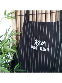 Solesmith BBQ King/Queen Personalised Apron, Multi - view 2, Multi