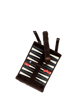 Solesmith Personalised Roll Up Travel Backgammon, Multi, Multi