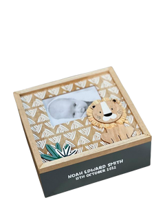 Solesmith Personalised Safari Child Keepsake Box, Multi