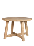 Nkuku Indali 4 Seater Round Dining Table, Natural