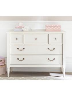 Pottery Barn Kids Blythe 5 Drawer Wood Chest of Drawers, French White - view 2, French White