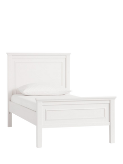 Pottery Barn Kids Fillmore Wooden Single Bed Frame, Simply White, Simply White