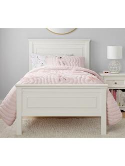 Pottery Barn Kids Fillmore Wooden Single Bed Frame, Simply White - view 2, Simply White
