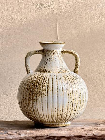 Nkuku Anjuna Small Decorative Ceramic Jug, White - view 2, White