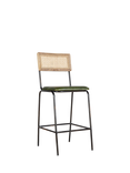 Nkuku Iswa Counter Chair, Green Mid