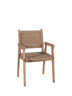 Nkuku Vinay Woven Dining Chair, Natural, Natural Natural