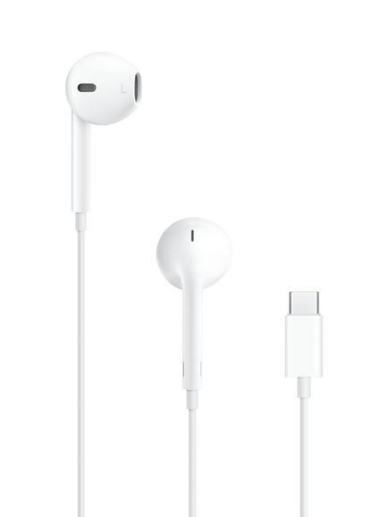 Apple EarPods with Remote and Mic, USB-C, 2023, White, 