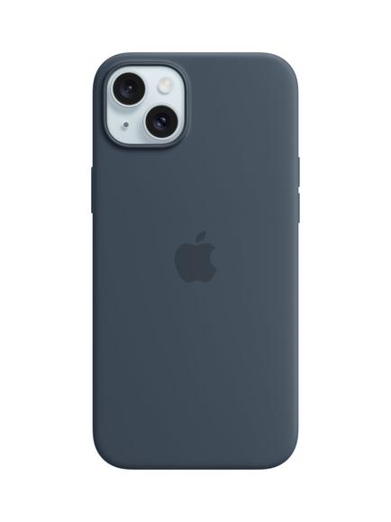 Apple Silicone Case with MagSafe for iPhone 15 Plus, Winter Blue