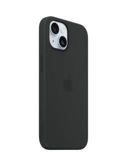 Apple Silicone Case with MagSafe for iPhone 15, Black