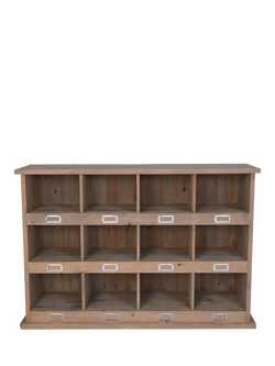 Garden Trading Chedworth Wood 12 Shoe Locker Rack, Natural