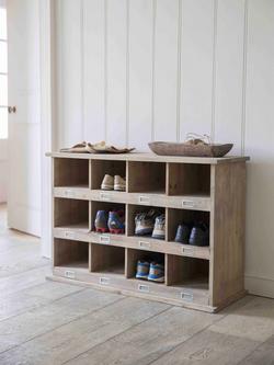 Garden Trading Chedworth Wood 12 Shoe Locker Rack - view 2, Natural