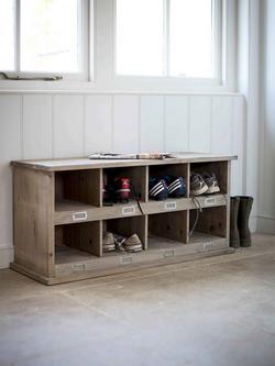 Garden Trading Chedworth Wood 8 Shoe Locker Rack - view 2, Natural