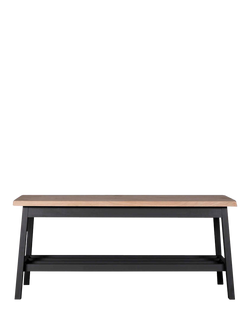 Garden Trading Clockhouse Hallway Bench, Charcoal, Black