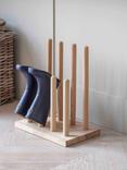 Garden Trading Hambledon Oak Wood Welly Boot Stand, Natural