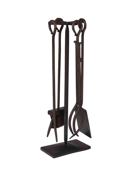 Garden Trading Fireside Set of 4 Tools, Antique
