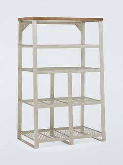 John Lewis Industrial Tall Shoe Rack, Grey Smoke, Grey Smoke