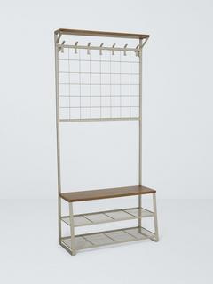 John Lewis Industrial Hallway Unit, Grey Smoke