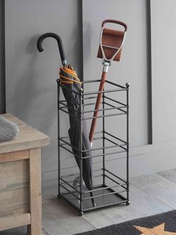 Garden Trading Farringdon Metal Umbrella Stand, Dark Grey - view 2, Dark Grey