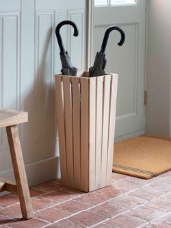 Garden Trading Hambledon Oak Wood Umbrella Stand, Natural - view 2, Natural