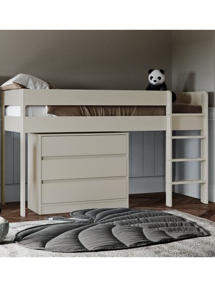Little Acorns Furniture Mid Sleeper Bed Frame, Cashmere - view 2, Cashmere