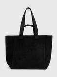 AllSaints Izzy Fuzzy Tote Bag, Black