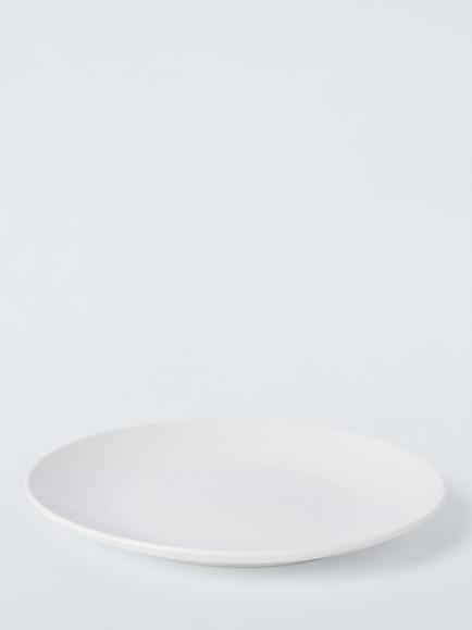 John Lewis Porcelain Coupe Side Plates, Set of 4 - view 2, White White